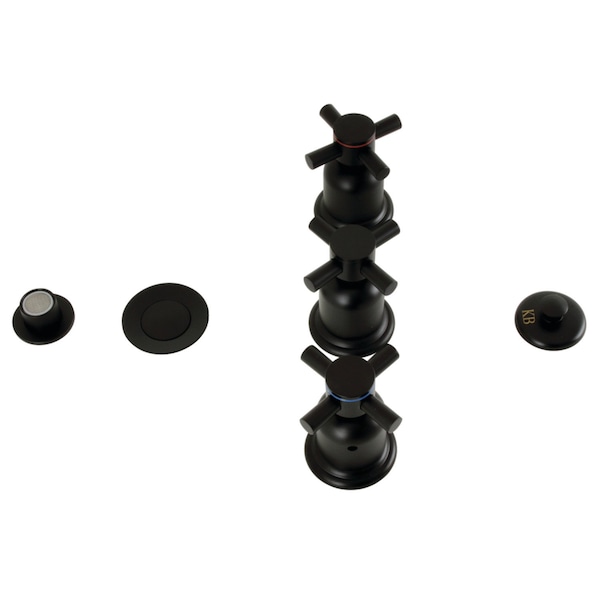 ThreeHandle Bidet Faucet, Matte Black